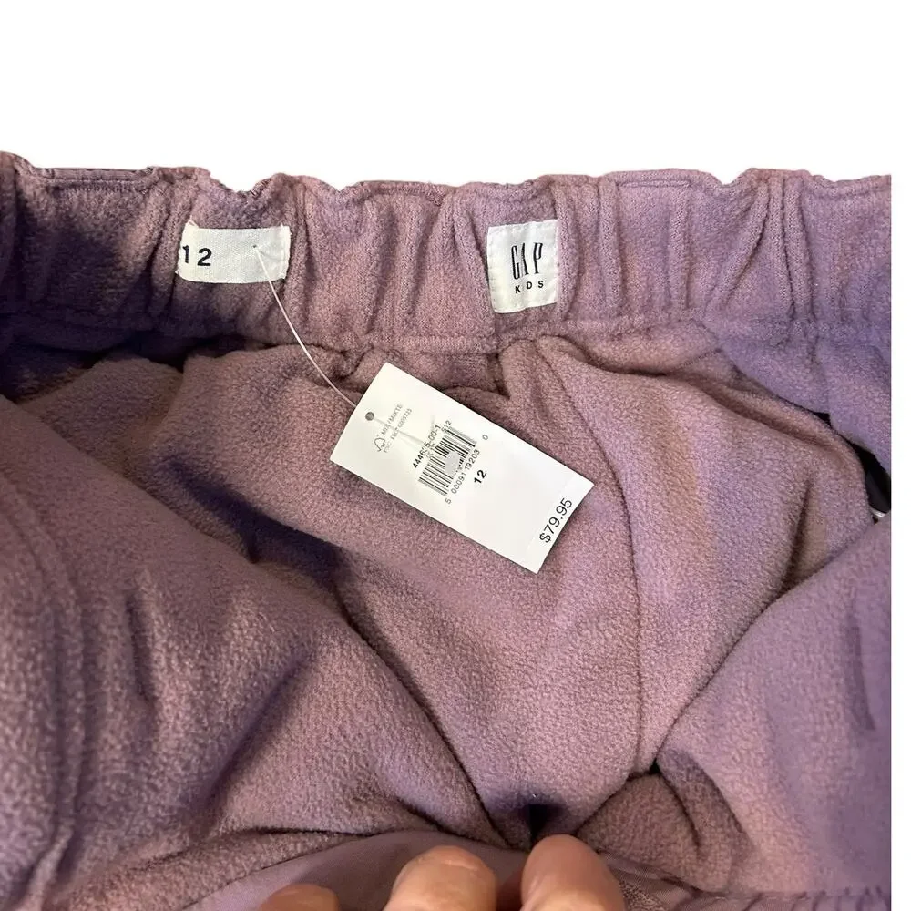 NWT GAP Kids Purple Amethyst Pull On Straight Leg Outdoor Winter Snowpants US 12